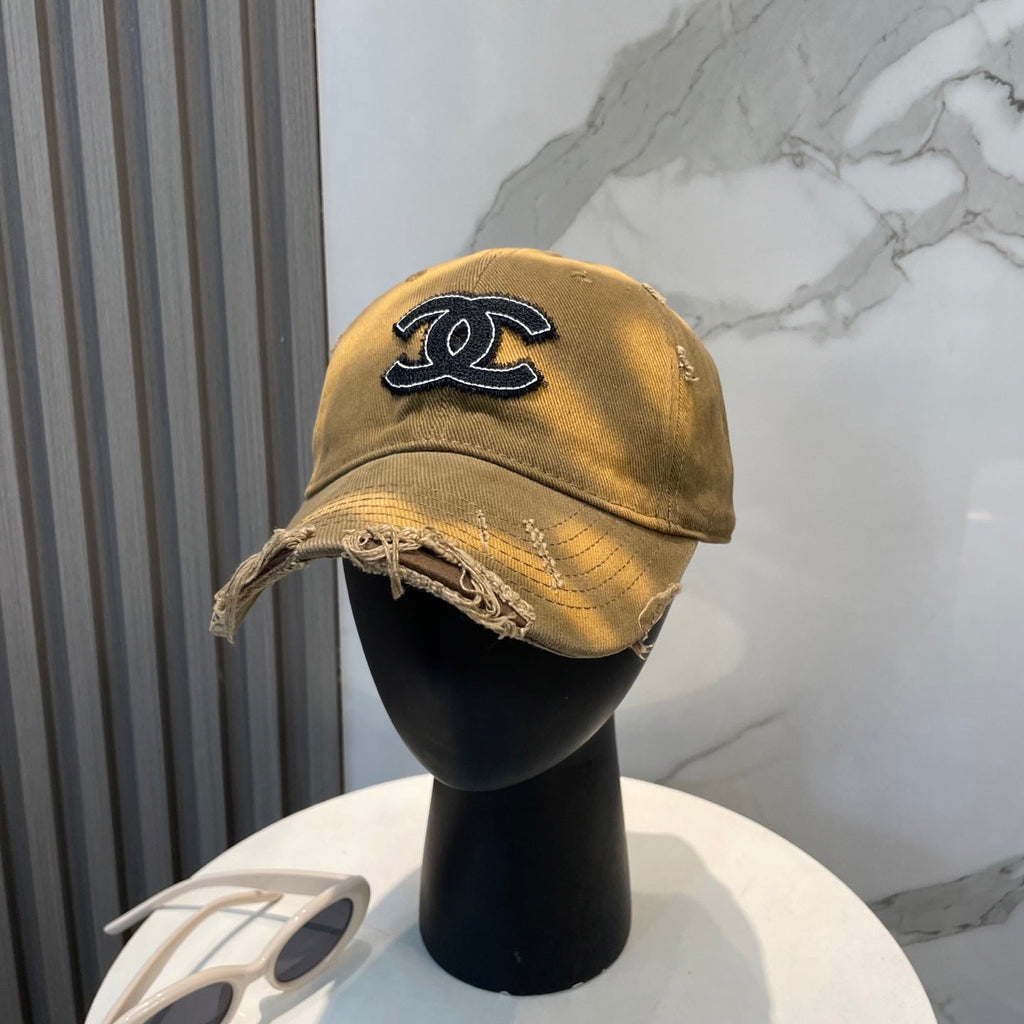 CHANEL BASEBALL HAT IN BROWN JEAN 672992