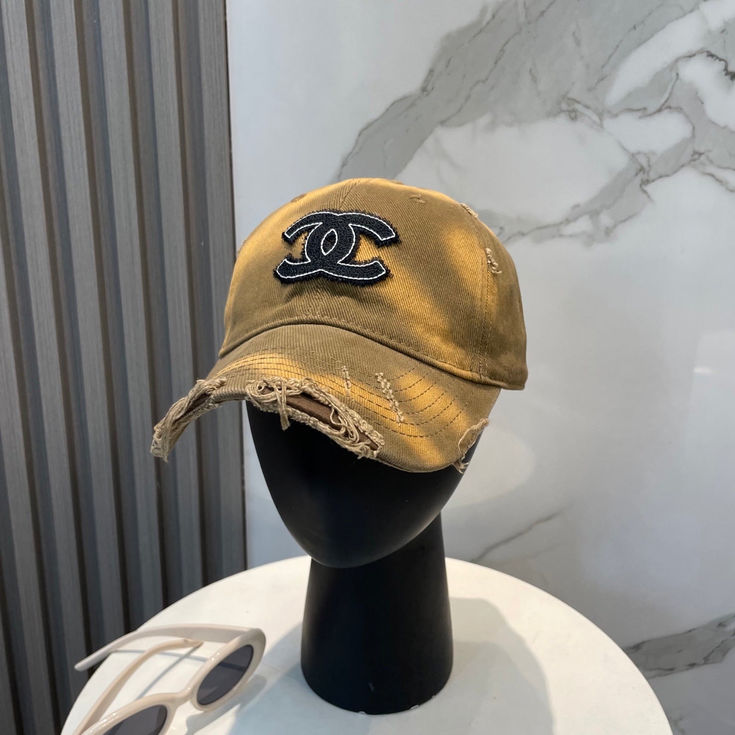 CHANEL BASEBALL HAT IN BROWN JEAN 672992