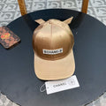 CHANEL BASEBALL HAT IN GOLD SILK SATIN 404866