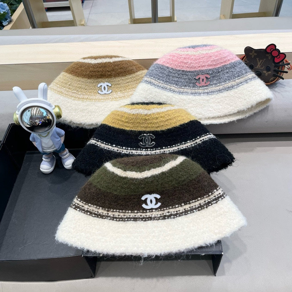 CHANEL BUCKET HAT IN COLORFUL FLEECE 421131