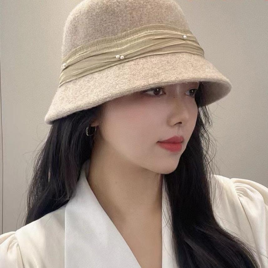 CHANEL BUCKET HAT IN BISQUE BEIGE WOOL BLEND 426246