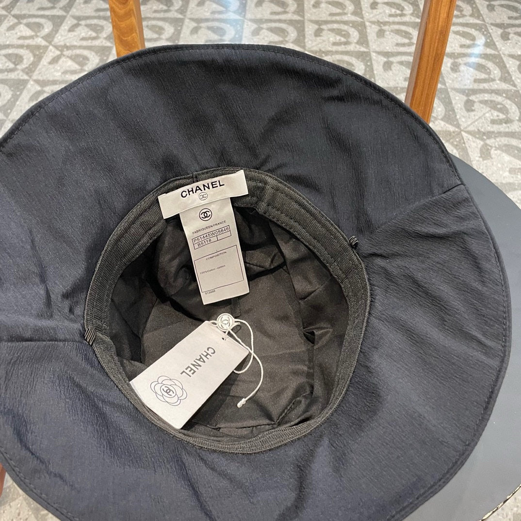 CHANEL BUCKET HAT BLACK 430008