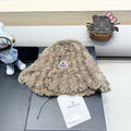 BUCKET HAT IN PEANUT BROWN FLEECE 435042