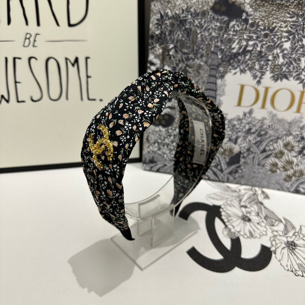 CHANEL COLORFUL FABRIC HEADBAND 168580