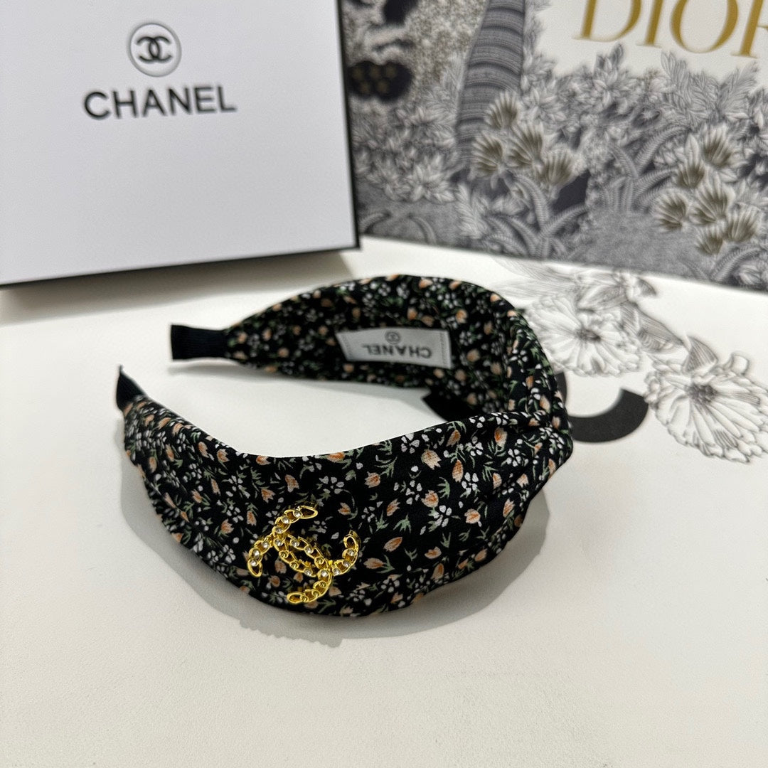 CHANEL COLORFUL FABRIC HEADBAND 168580