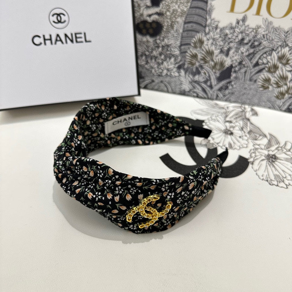 CHANEL COLORFUL FABRIC HEADBAND 168580