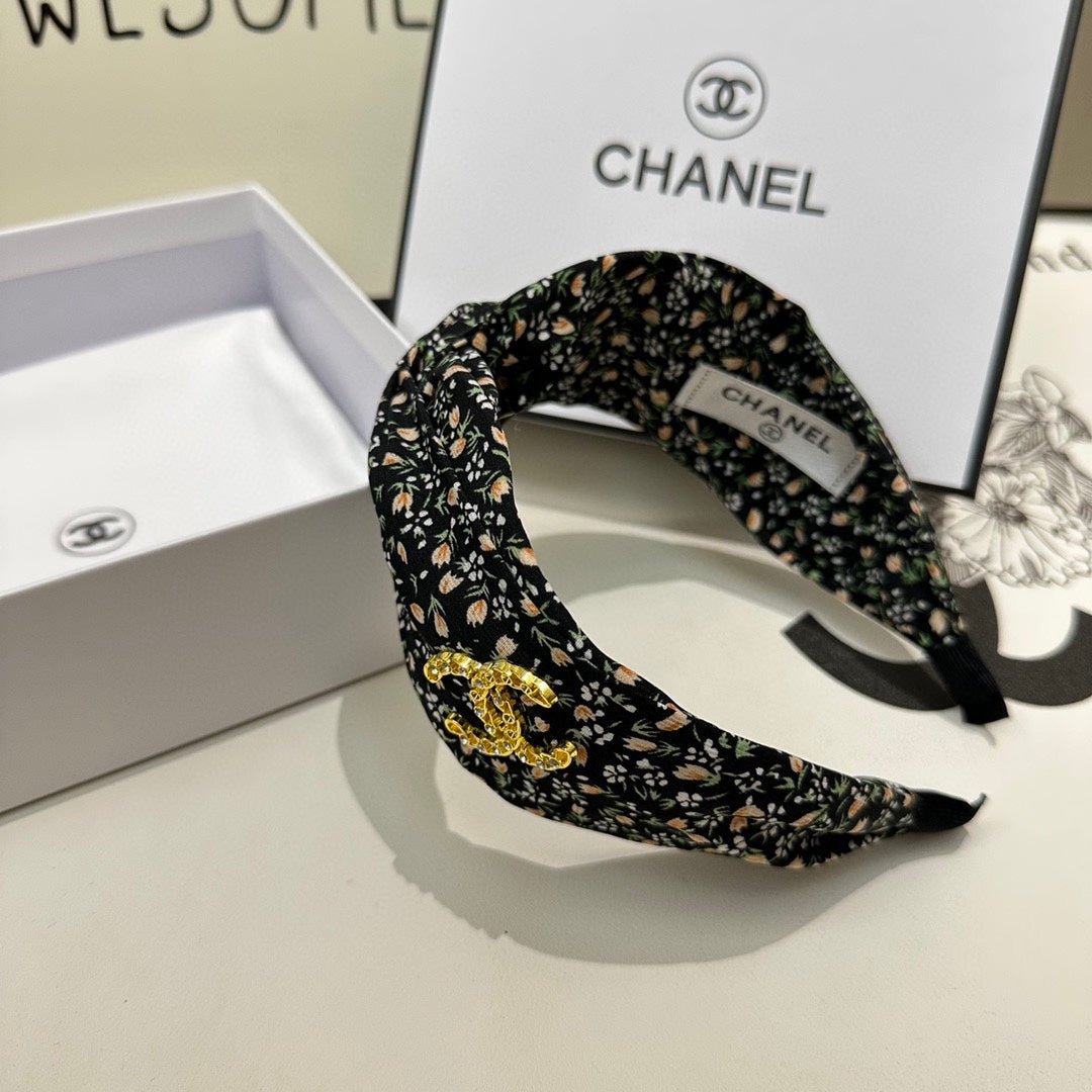 CHANEL COLORFUL FABRIC HEADBAND 168580