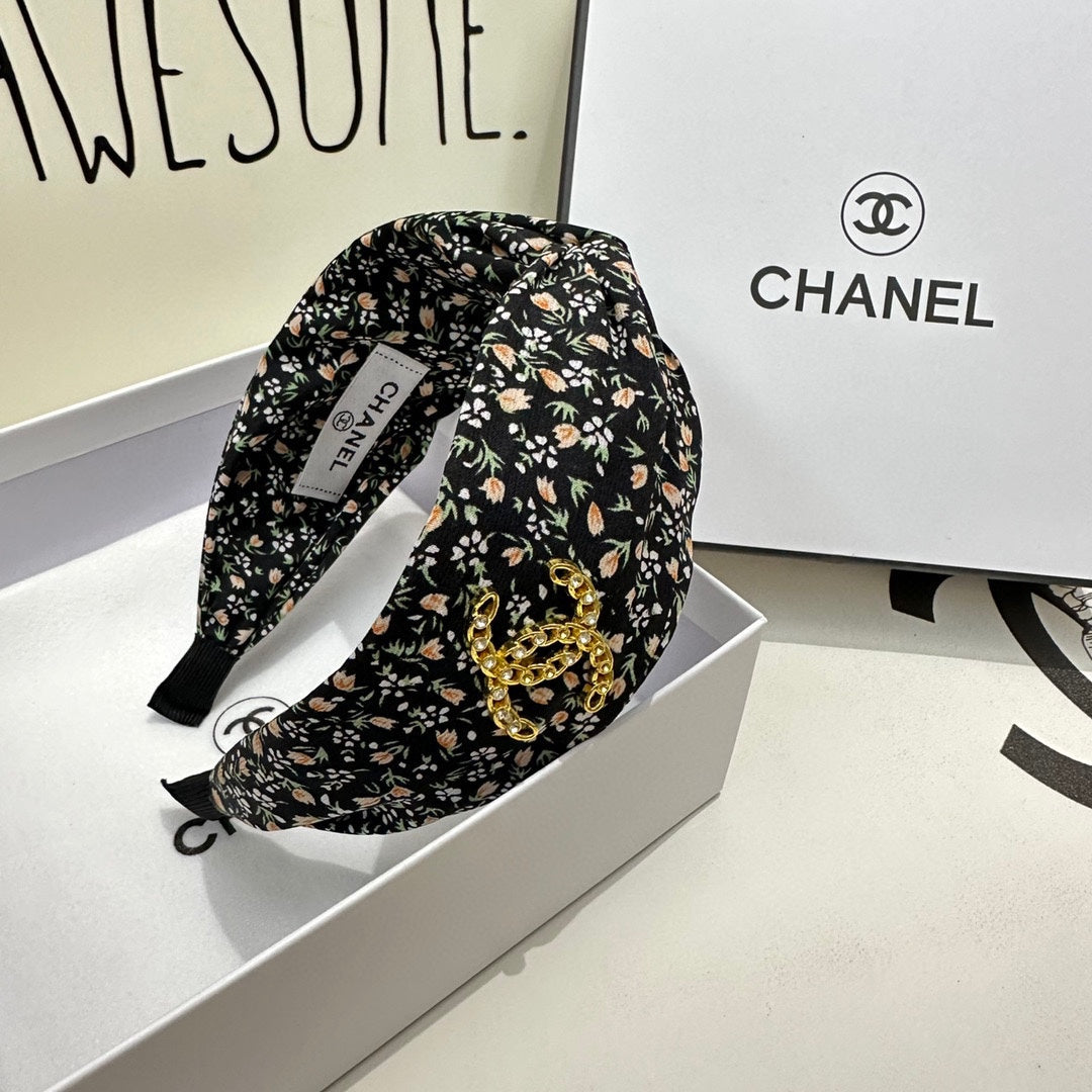 CHANEL COLORFUL FABRIC HEADBAND 168580