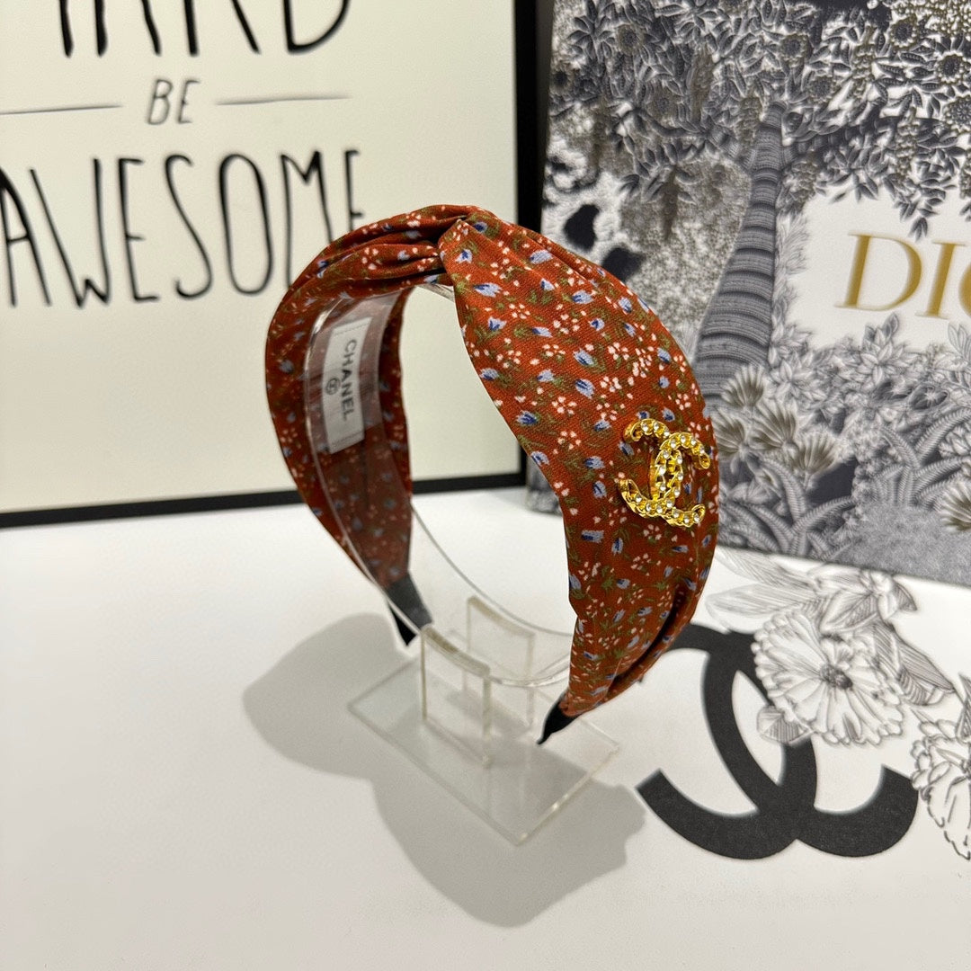 CHANEL COLORFUL FABRIC HEADBAND 168581