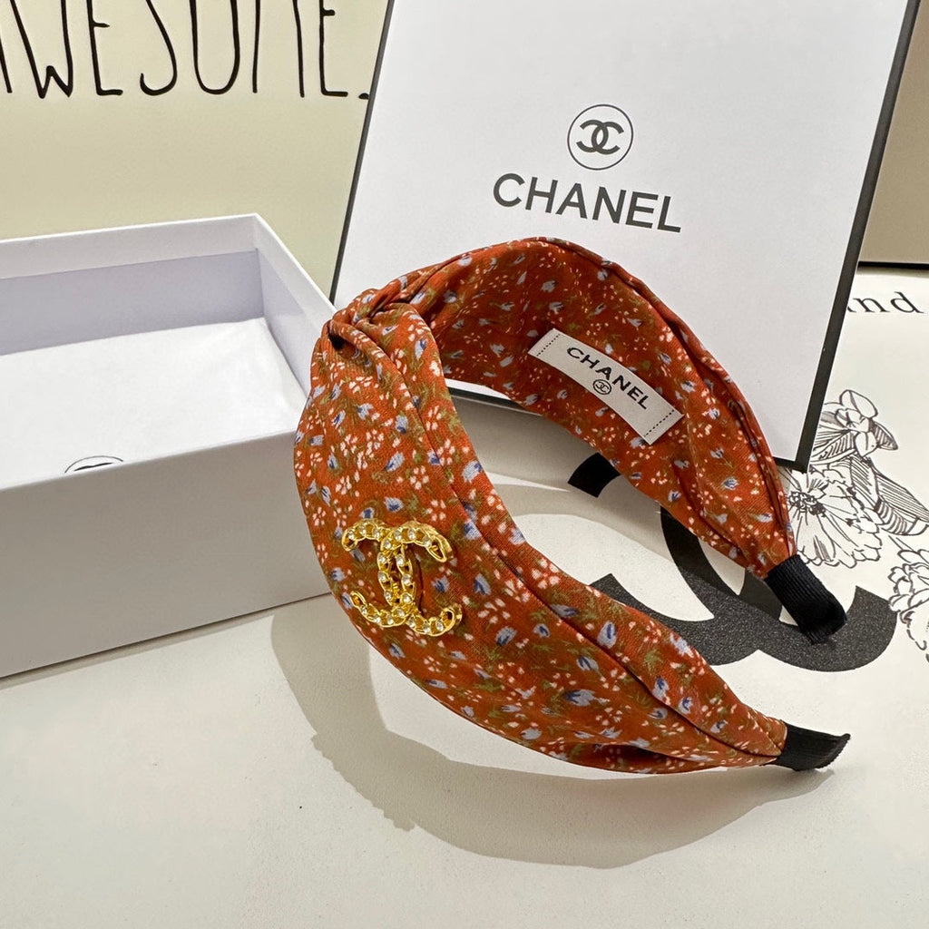 CHANEL COLORFUL FABRIC HEADBAND 168581