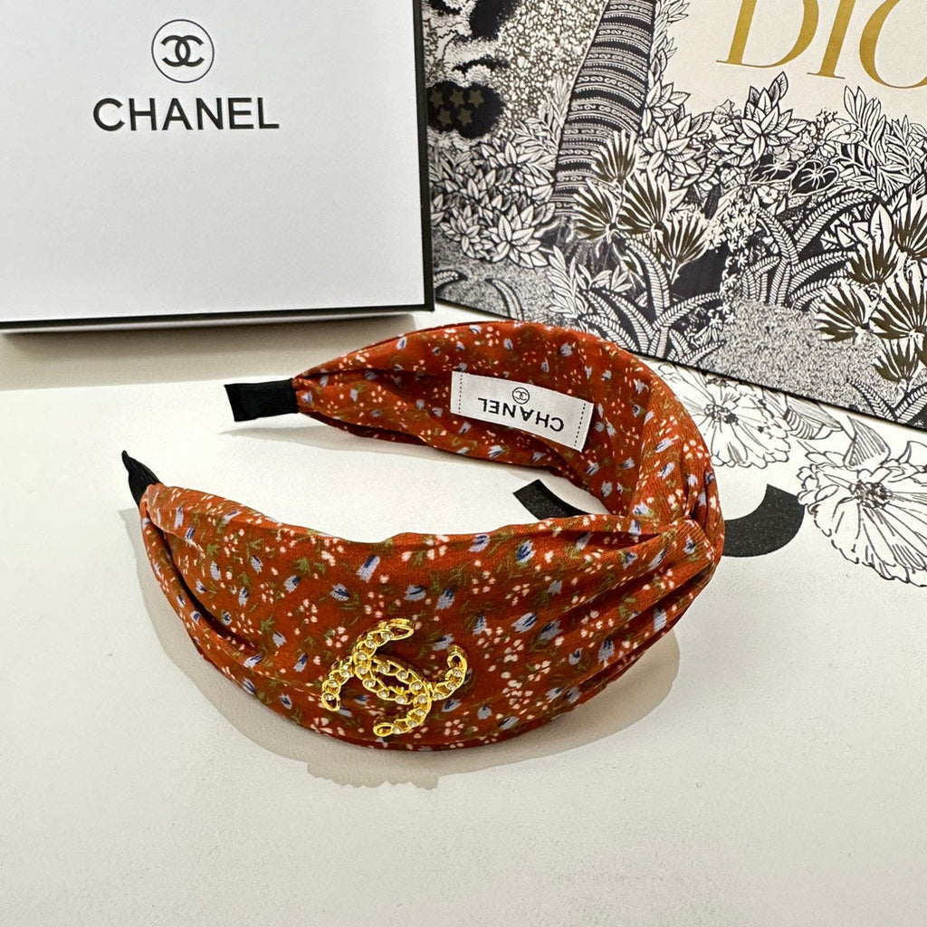 CHANEL COLORFUL FABRIC HEADBAND 168581