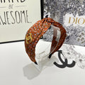 CHANEL COLORFUL FABRIC HEADBAND 168581