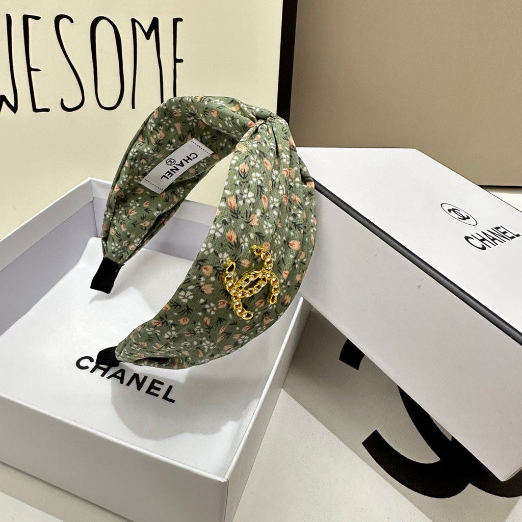 CHANEL COLORFUL FABRIC HEADBAND 168582