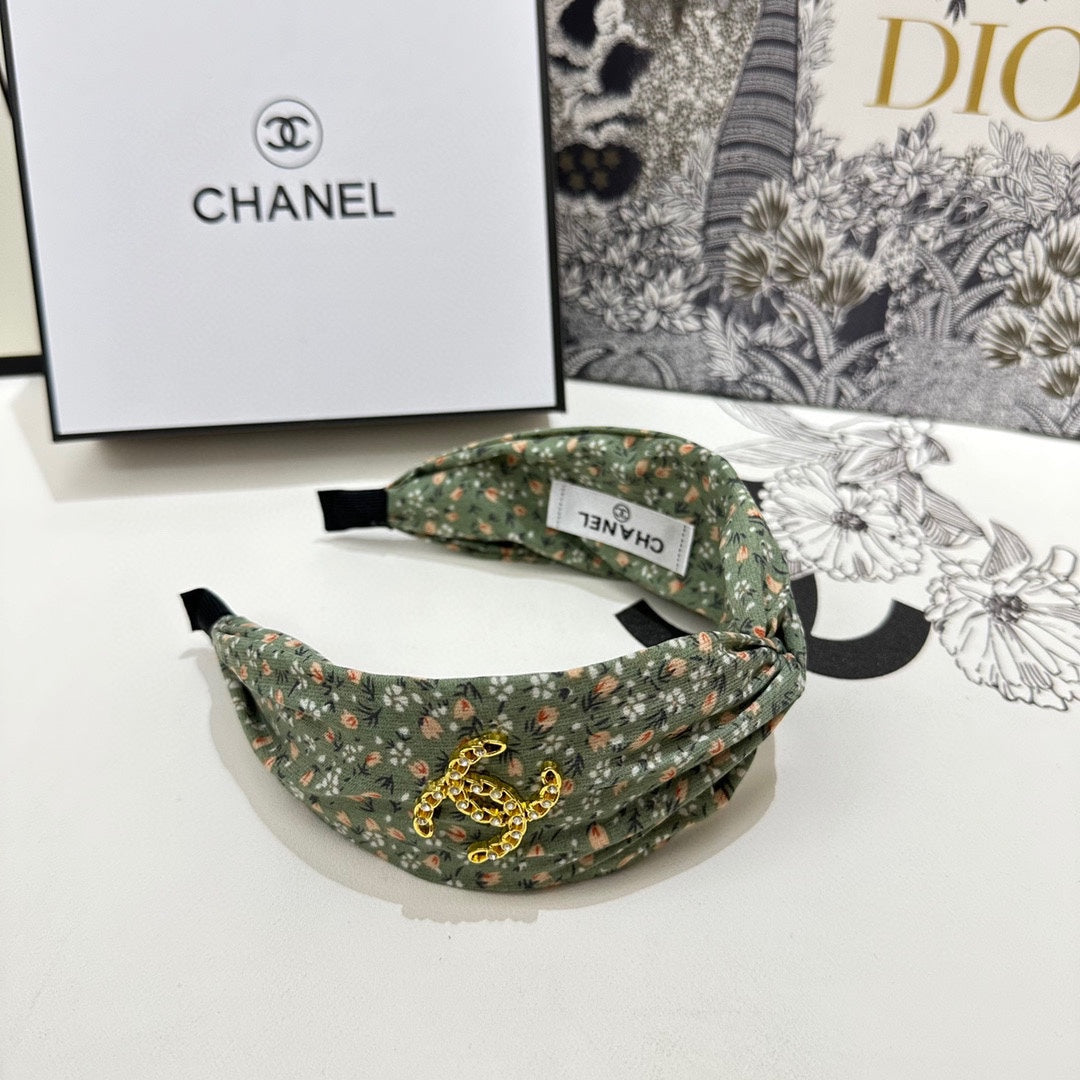 CHANEL COLORFUL FABRIC HEADBAND 168582