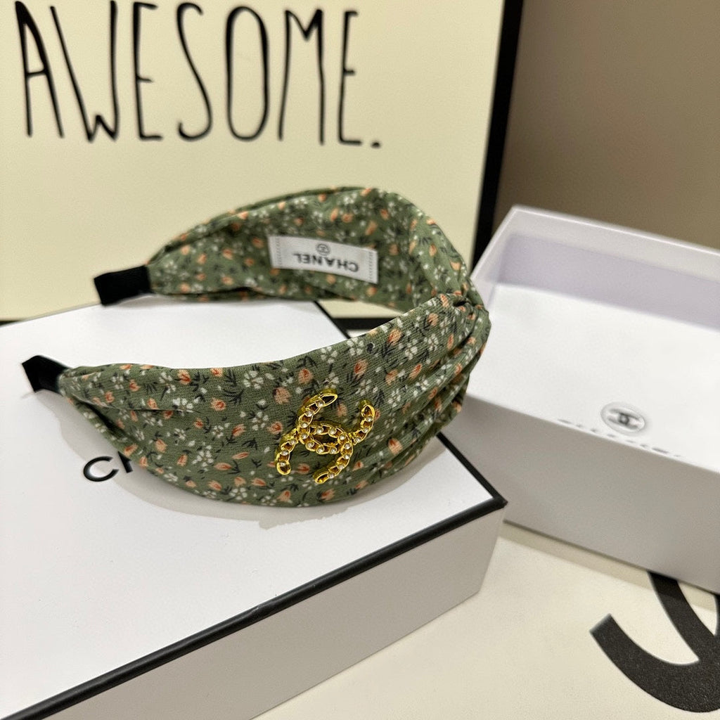 CHANEL COLORFUL FABRIC HEADBAND 168582