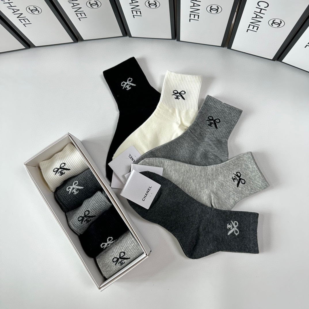 CHANEL LOW-CUT SOCKS 416111 ( 1 BOX )
