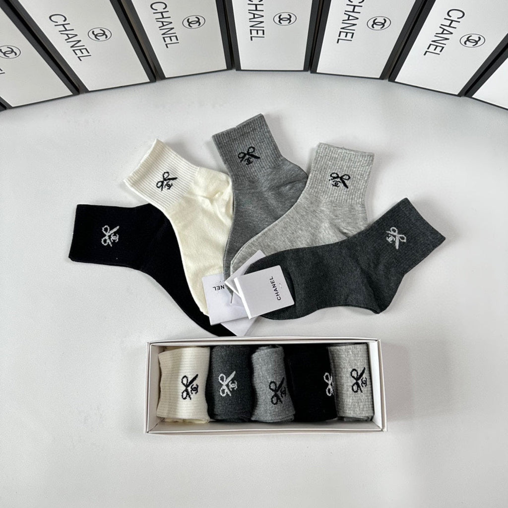 CHANEL LOW-CUT SOCKS 416111 ( 1 BOX )
