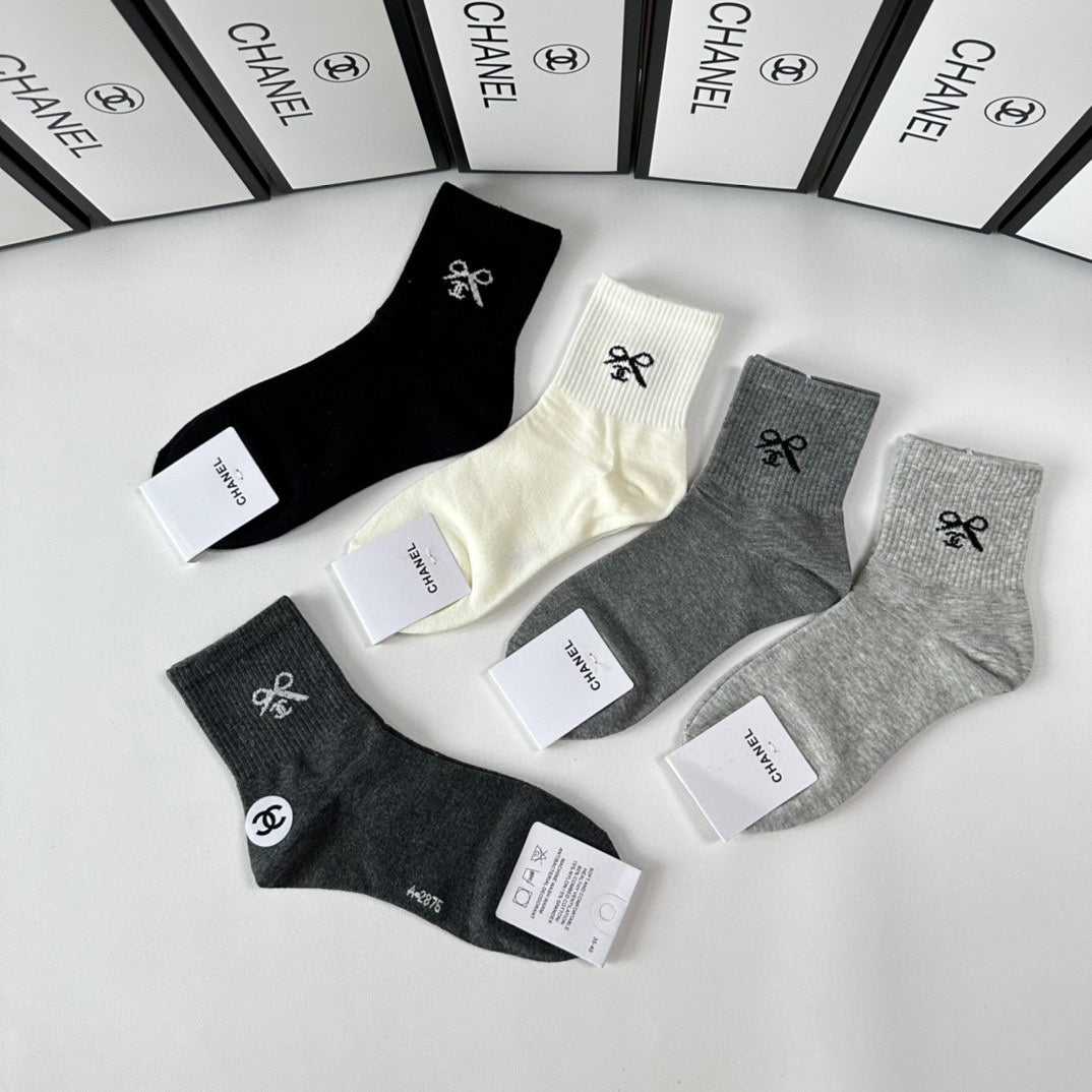 CHANEL LOW-CUT SOCKS 416111 ( 1 BOX )