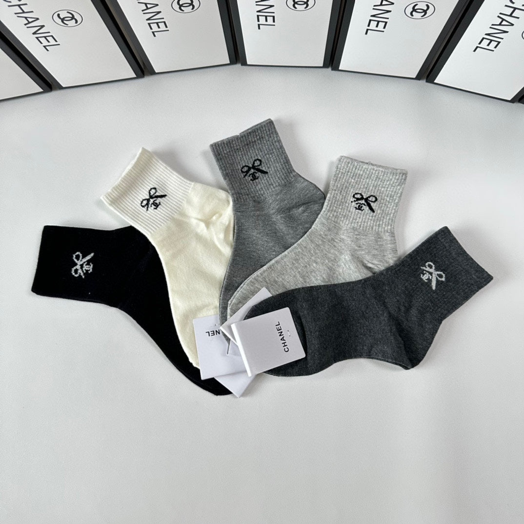 CHANEL LOW-CUT SOCKS 416111 ( 1 BOX )