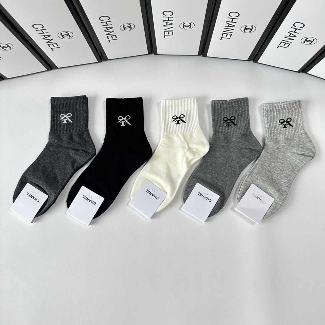 CHANEL LOW-CUT SOCKS 416111 ( 1 BOX )