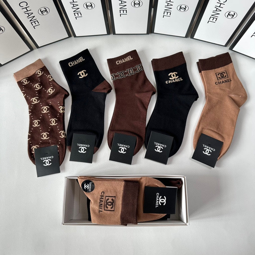 CHANEL LOW-CUT SOCKS 417459 ( 1 BOX )