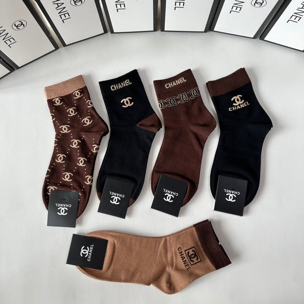 CHANEL LOW-CUT SOCKS 417459 ( 1 BOX )