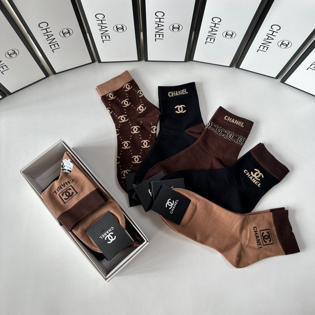CHANEL LOW-CUT SOCKS 417459 ( 1 BOX )