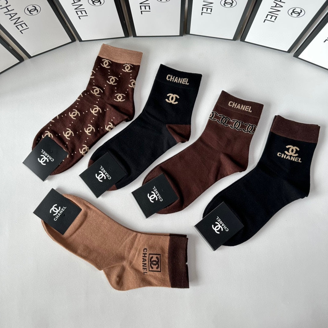 CHANEL LOW-CUT SOCKS 417459 ( 1 BOX )