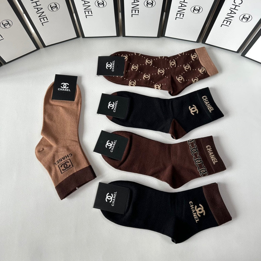 CHANEL LOW-CUT SOCKS 417459 ( 1 BOX )