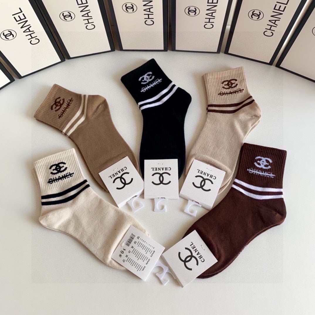 CHANEL LOW-CUT SOCKS 419032 (1 BOX )