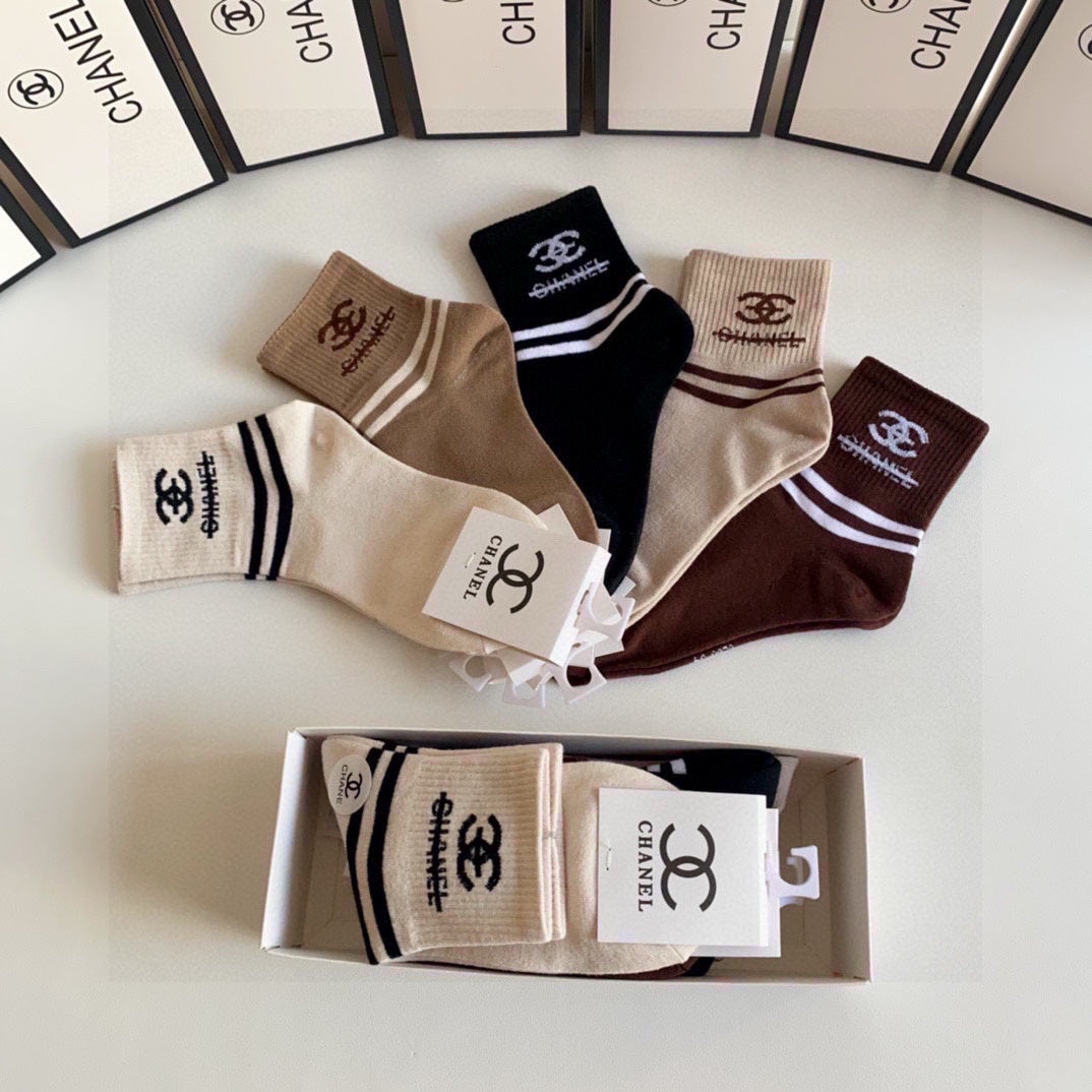CHANEL LOW-CUT SOCKS 419032 (1 BOX )