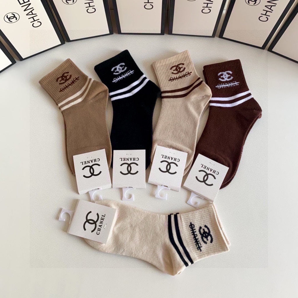 CHANEL LOW-CUT SOCKS 419032 (1 BOX )