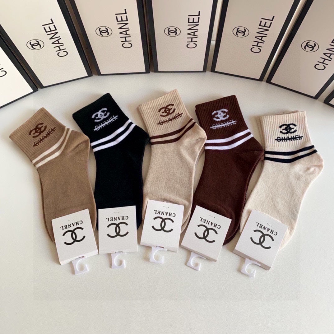 CHANEL LOW-CUT SOCKS 419032 (1 BOX )