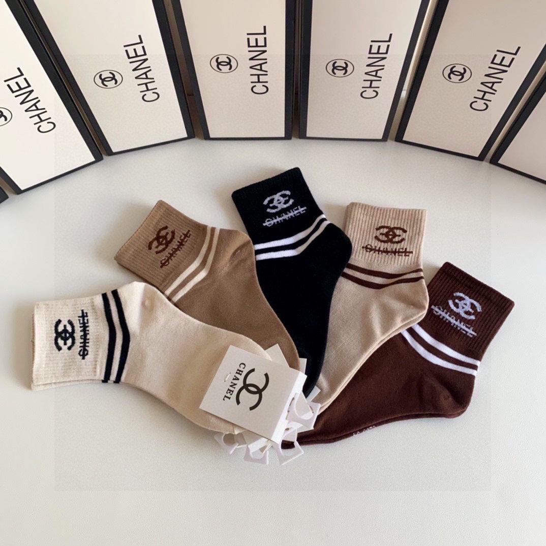 CHANEL LOW-CUT SOCKS 419032 (1 BOX )