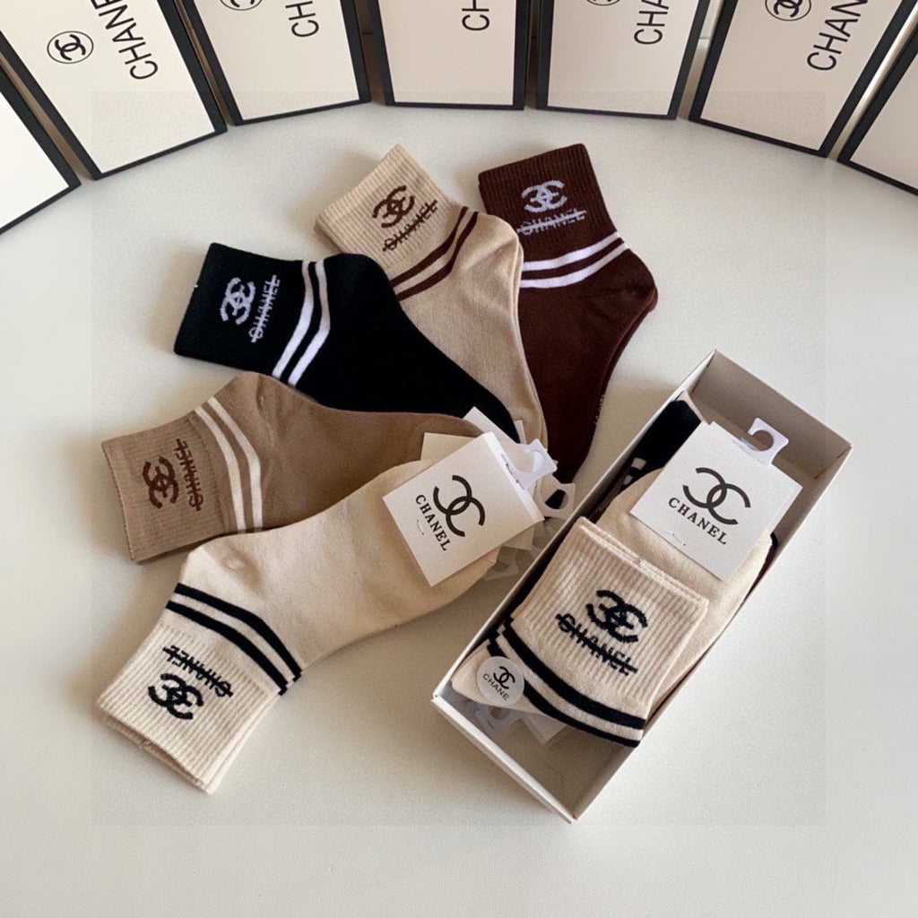 CHANEL LOW-CUT SOCKS 419032 (1 BOX )