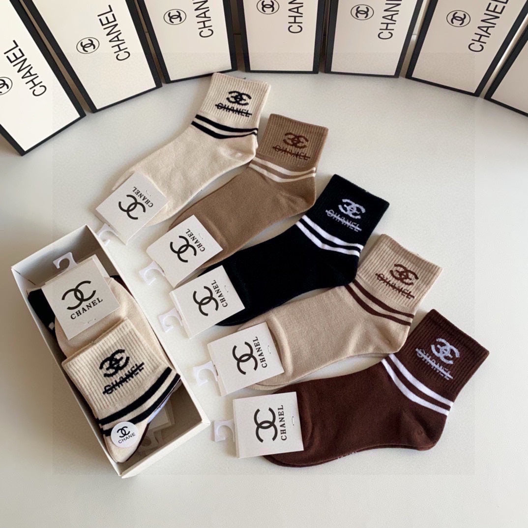 CHANEL LOW-CUT SOCKS 419032 (1 BOX )