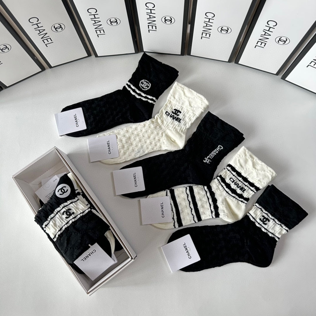 CHANEL LOW-CUT SOCKS 419034 (1 BOX )