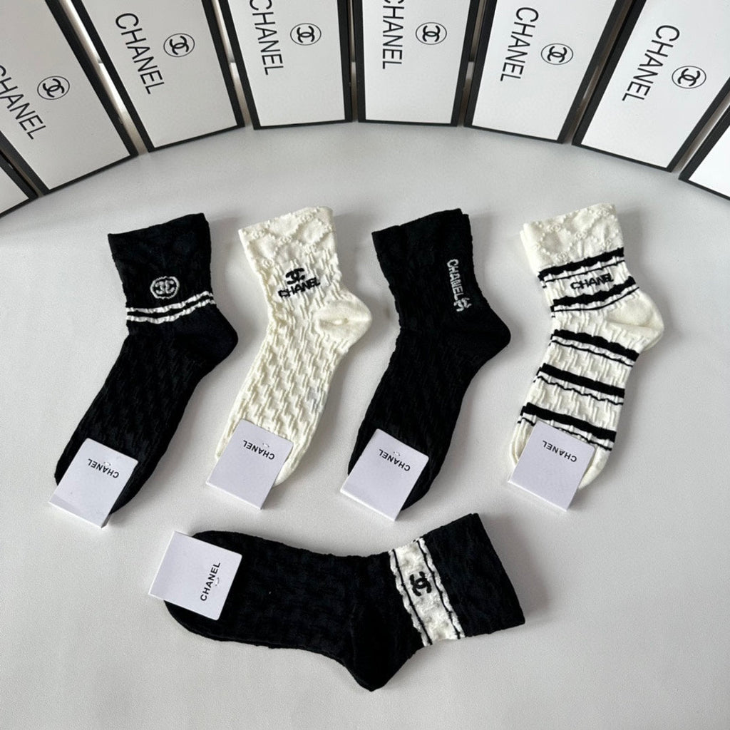 CHANEL LOW-CUT SOCKS 419034 (1 BOX )