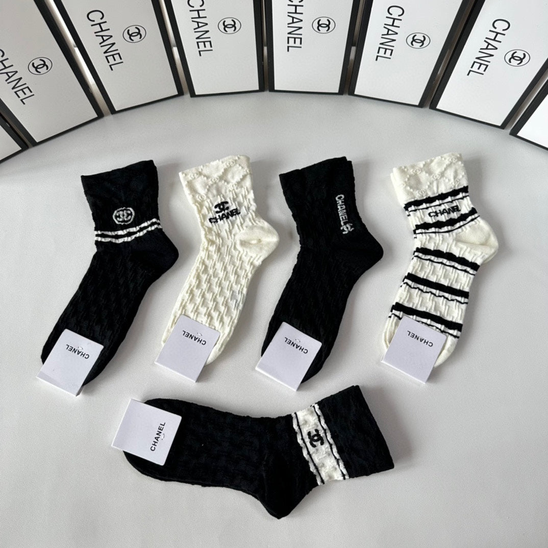 CHANEL LOW-CUT SOCKS 419034 (1 BOX )