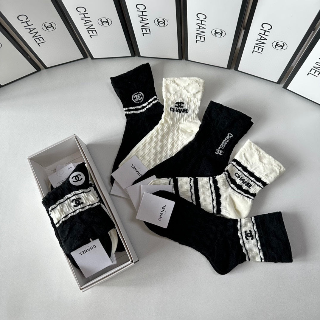 CHANEL LOW-CUT SOCKS 419034 (1 BOX )