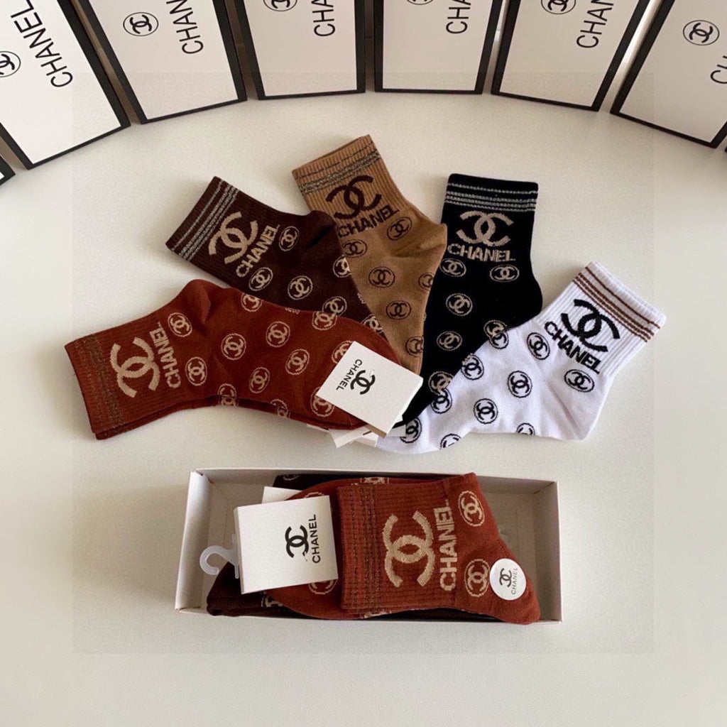 CHANEL LOW-CUT SOCKS 419035 (1 BOX )