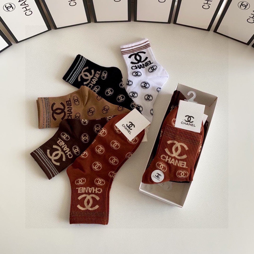 CHANEL LOW-CUT SOCKS 419035 (1 BOX )