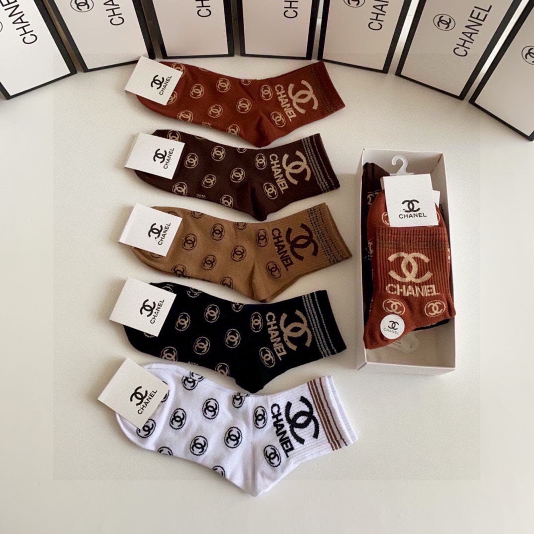 CHANEL LOW-CUT SOCKS 419035 (1 BOX )