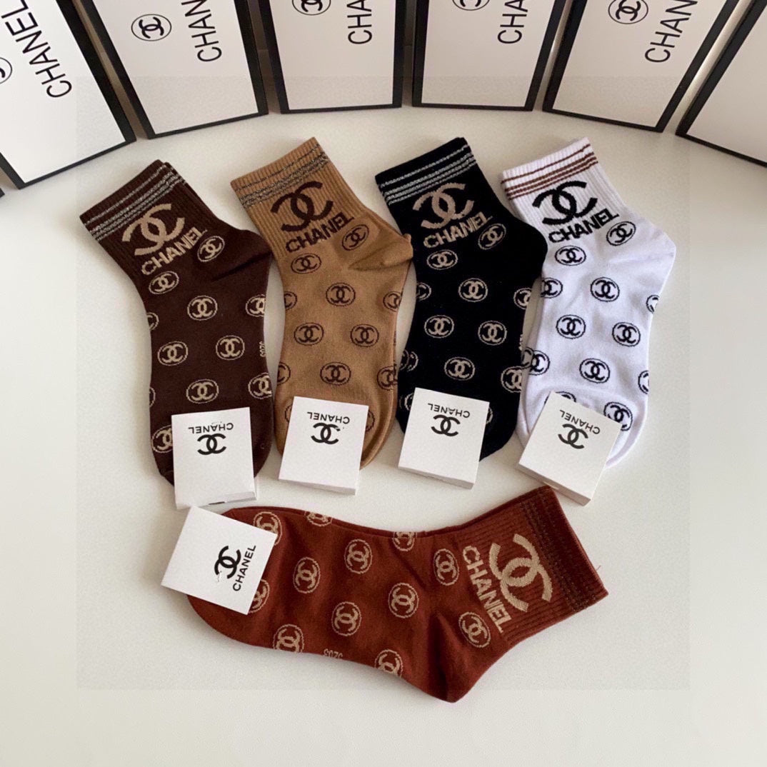 CHANEL LOW-CUT SOCKS 419035 (1 BOX )