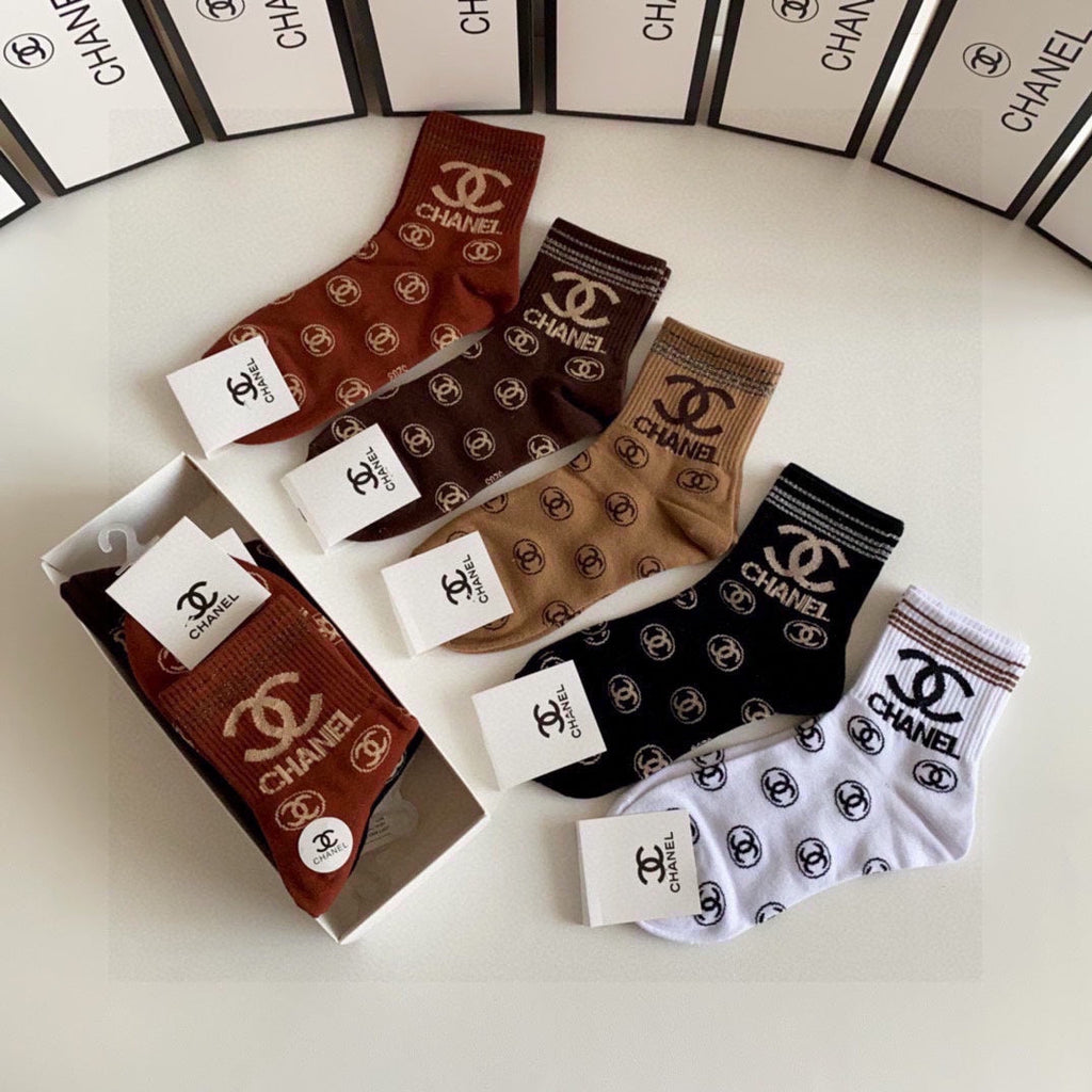 CHANEL LOW-CUT SOCKS 419035 (1 BOX )