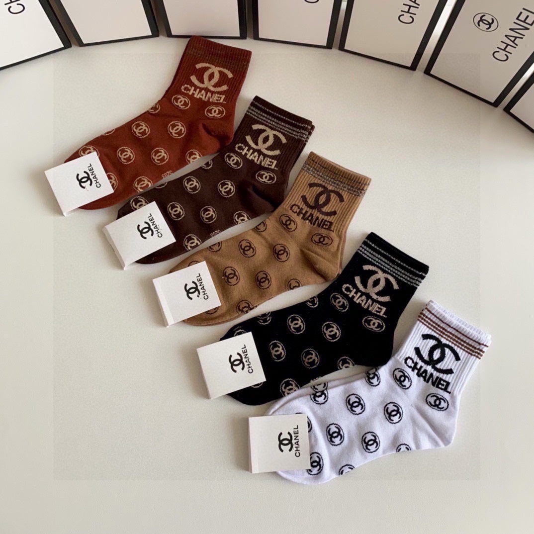 CHANEL LOW-CUT SOCKS 419035 (1 BOX )