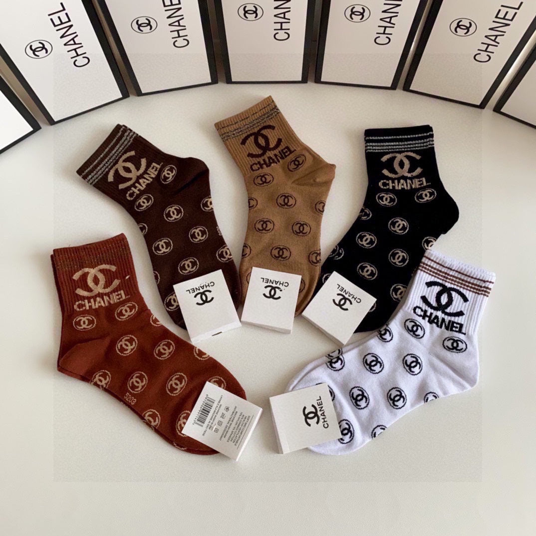 CHANEL LOW-CUT SOCKS 419035 (1 BOX )