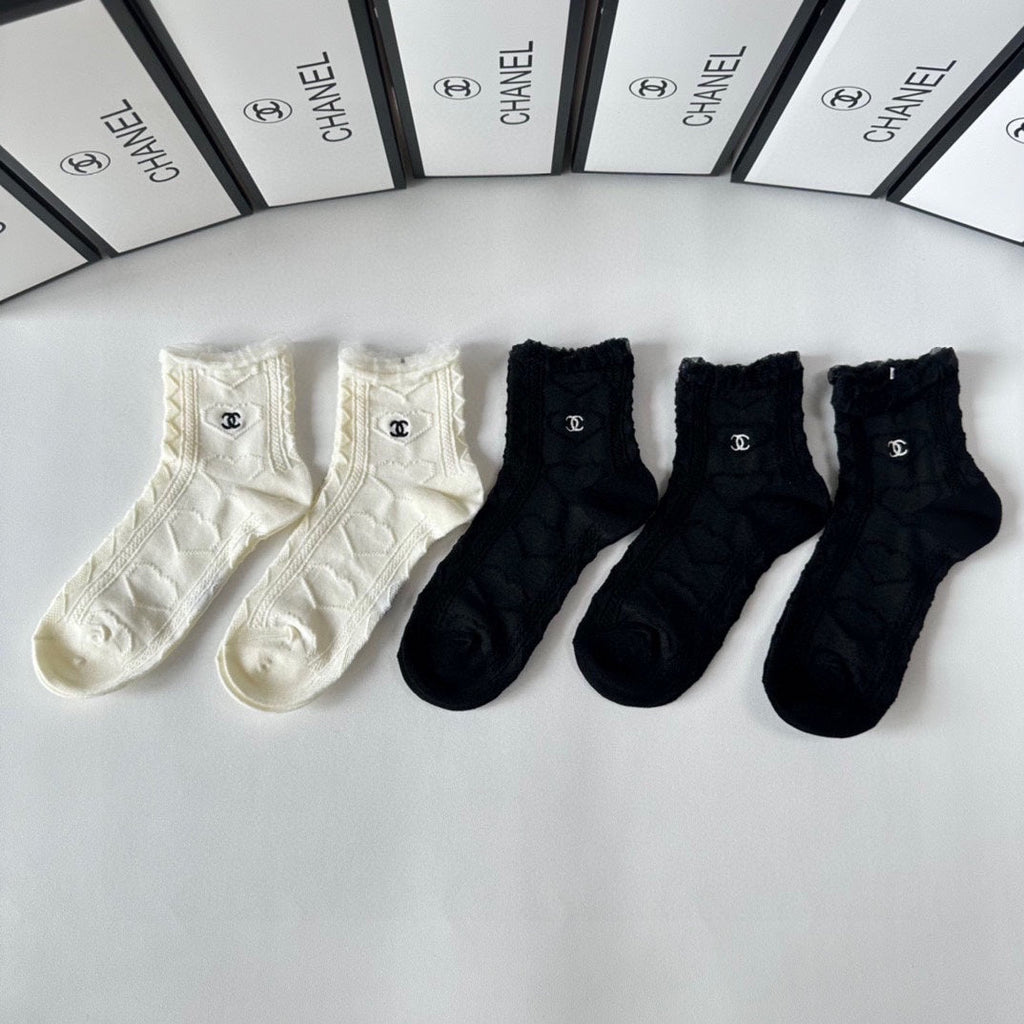 CHANEL LOW-CUT SOCKS 419047 (1 BOX )