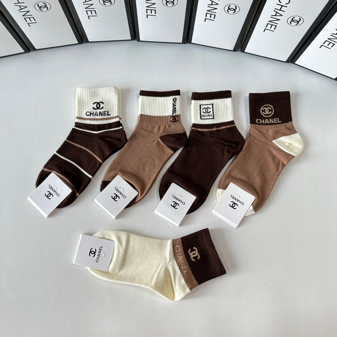 CHANEL LOW-CUT SOCKS 423803 (1 BOX)