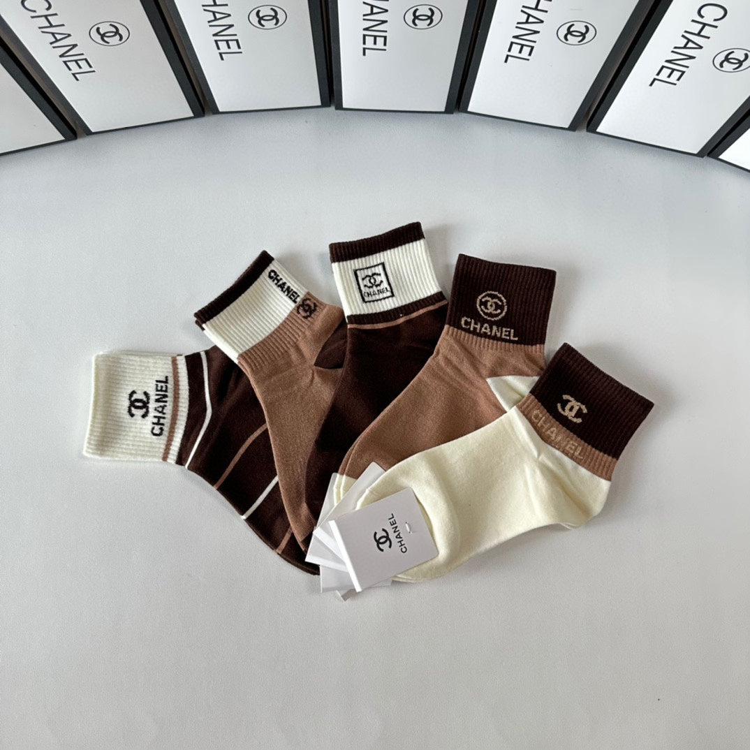 CHANEL LOW-CUT SOCKS 423803 (1 BOX)